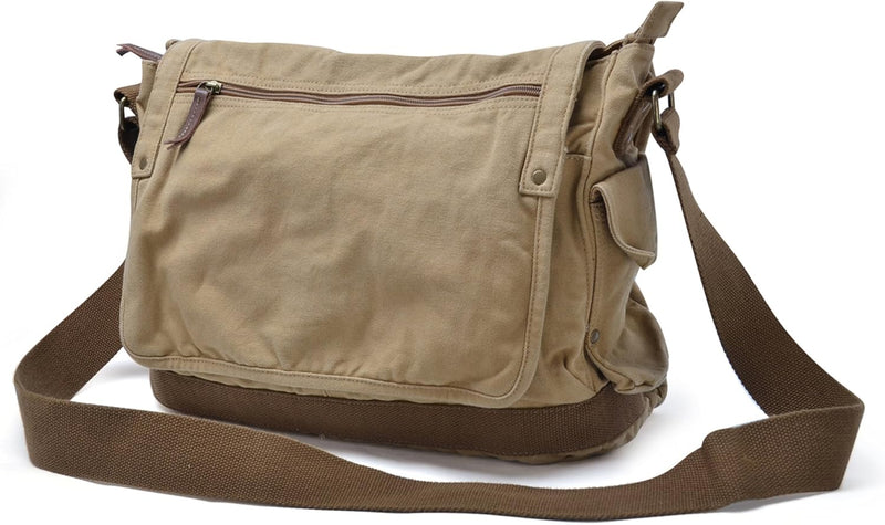 Heavy-Duty Canvas Messenger Shoulder Bag – Alaric