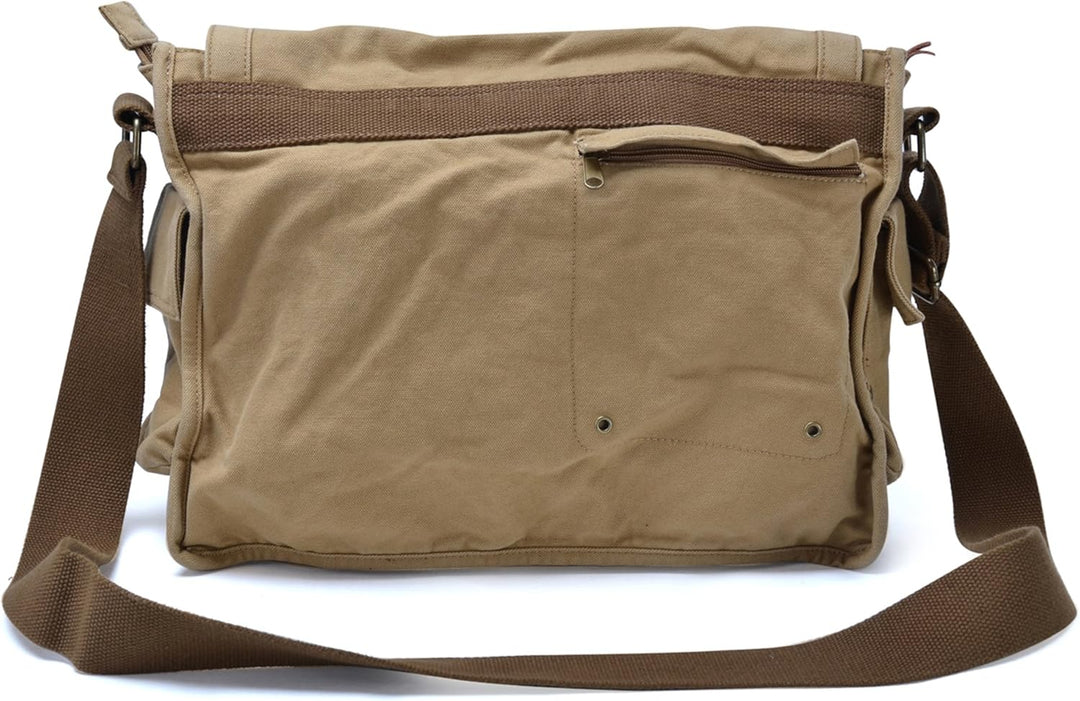 Heavy-Duty Canvas Messenger Shoulder Bag – Alaric