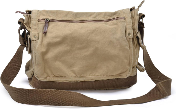 Heavy-Duty Canvas Messenger Shoulder Bag – Alaric