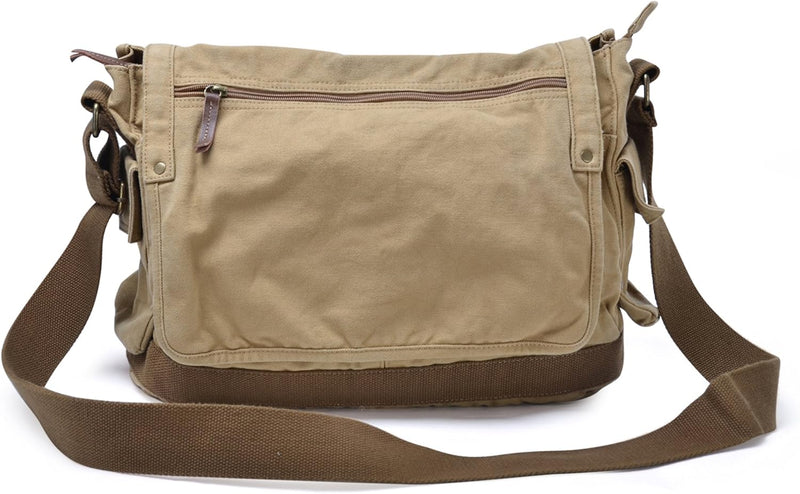 Heavy-Duty Canvas Messenger Shoulder Bag – Alaric