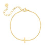 Gold and Silver Cross Bracelet | Women's Stylish Jewellery