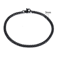 GRACE UNISEX CURB CHAIN BRACELET-.11CM Silver-18cm-State of Style