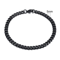 GRACE UNISEX CURB CHAIN BRACELET-.11CM Silver-18cm-State of Style