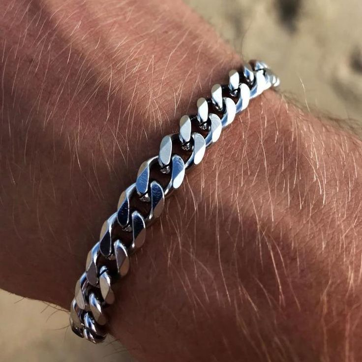 GRACE UNISEX CURB CHAIN BRACELET-.11CM Silver-18cm-State of Style