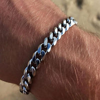 GRACE UNISEX CURB CHAIN BRACELET-.11CM Silver-18cm-State of Style