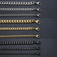 GRACE UNISEX CURB CHAIN BRACELET-.11CM Silver-18cm-State of Style