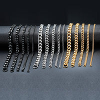 GRACE UNISEX CURB CHAIN BRACELET-.11CM Silver-18cm-State of Style