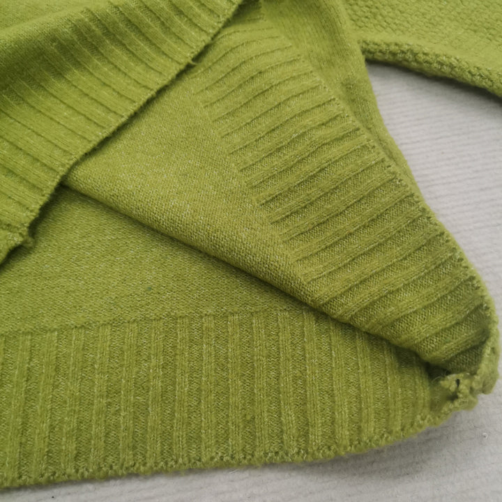 Grass Green Oversized Knitted Women's Turtleneck Sweater - Nora-S-State of Style