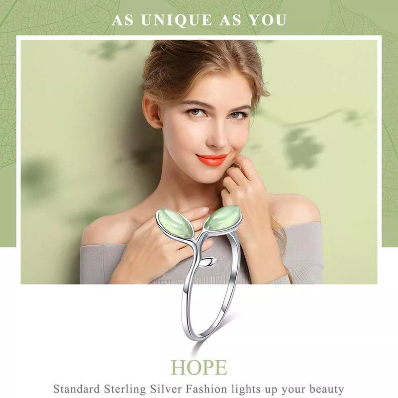 Green Opal Leaf Ring | Women's Jewellery-State of Style