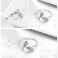 Green Opal Leaf Ring | Women's Jewellery-State of Style