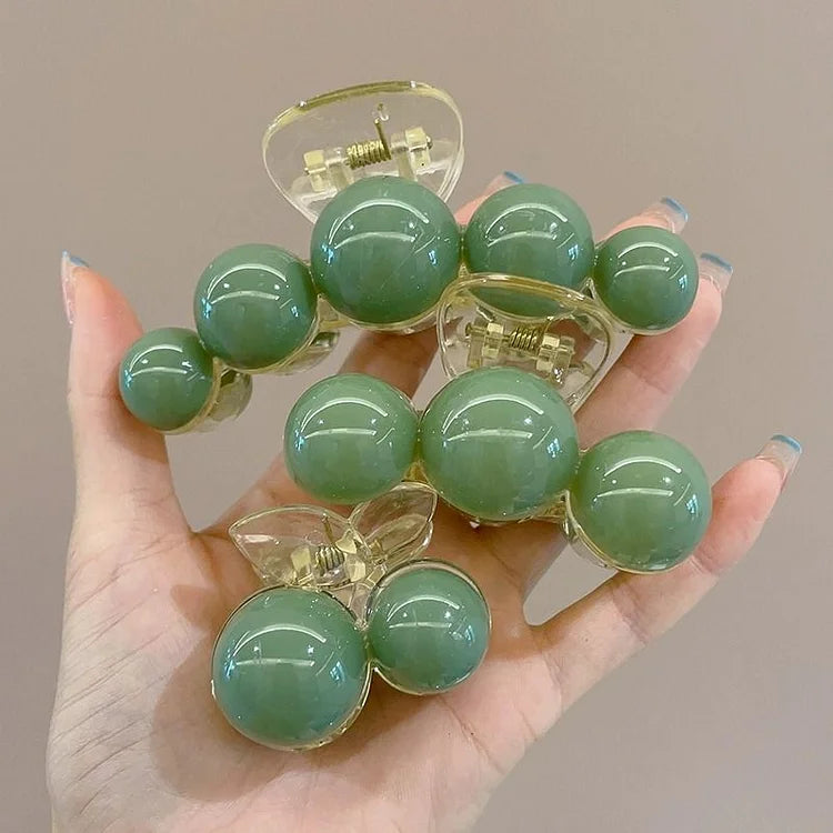 Green Pearl Hair Clip - Liana-Full Set-State of Style