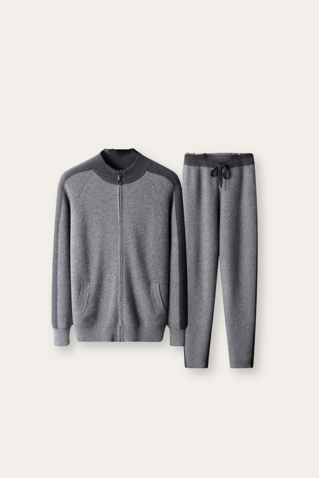 Grey Cashmere Merino Wool Set – Vittore-S-State of Style