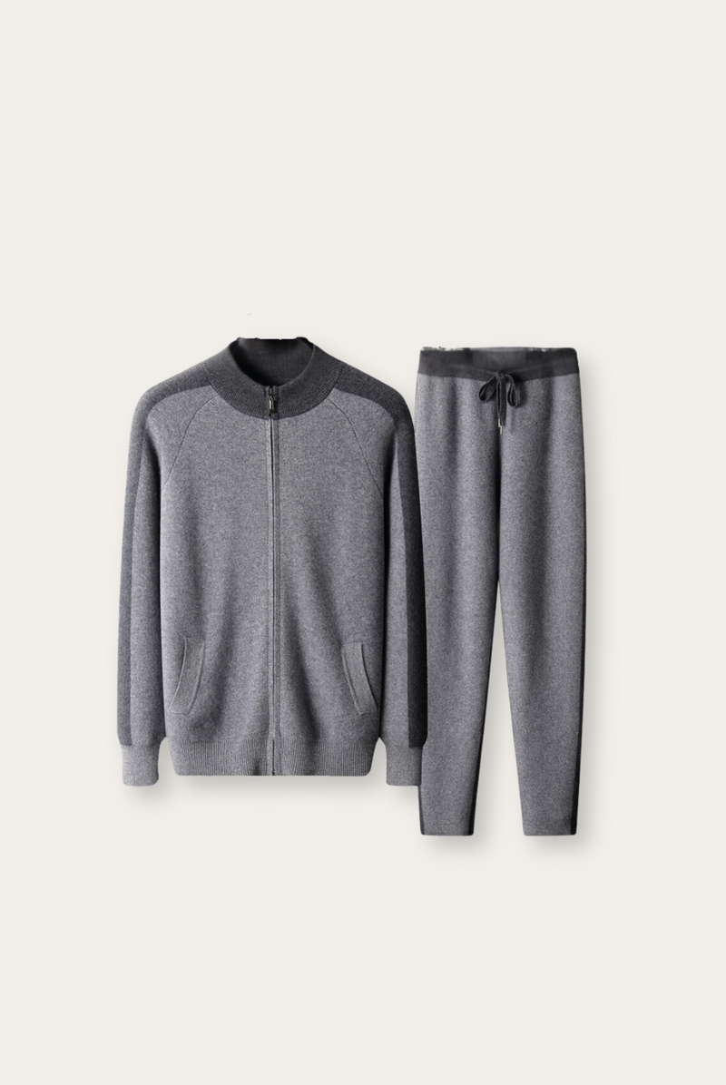 Grey Cashmere Merino Wool Set – Vittore-S-State of Style