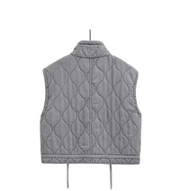 Grey Sleeveless Cotton Waistcoat – Thalia-XS-State of Style
