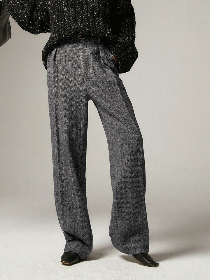 Grey Wide-Leg Pants for Women - Alessia-XS-State of Style