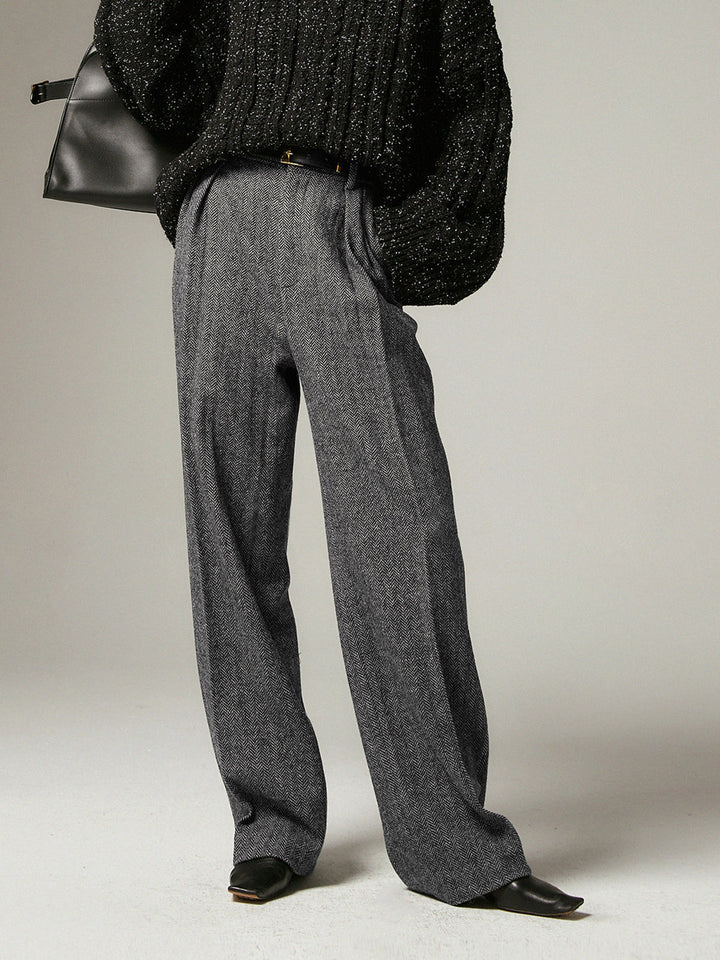 Grey Wide-Leg Pants for Women - Alessia-XS-State of Style