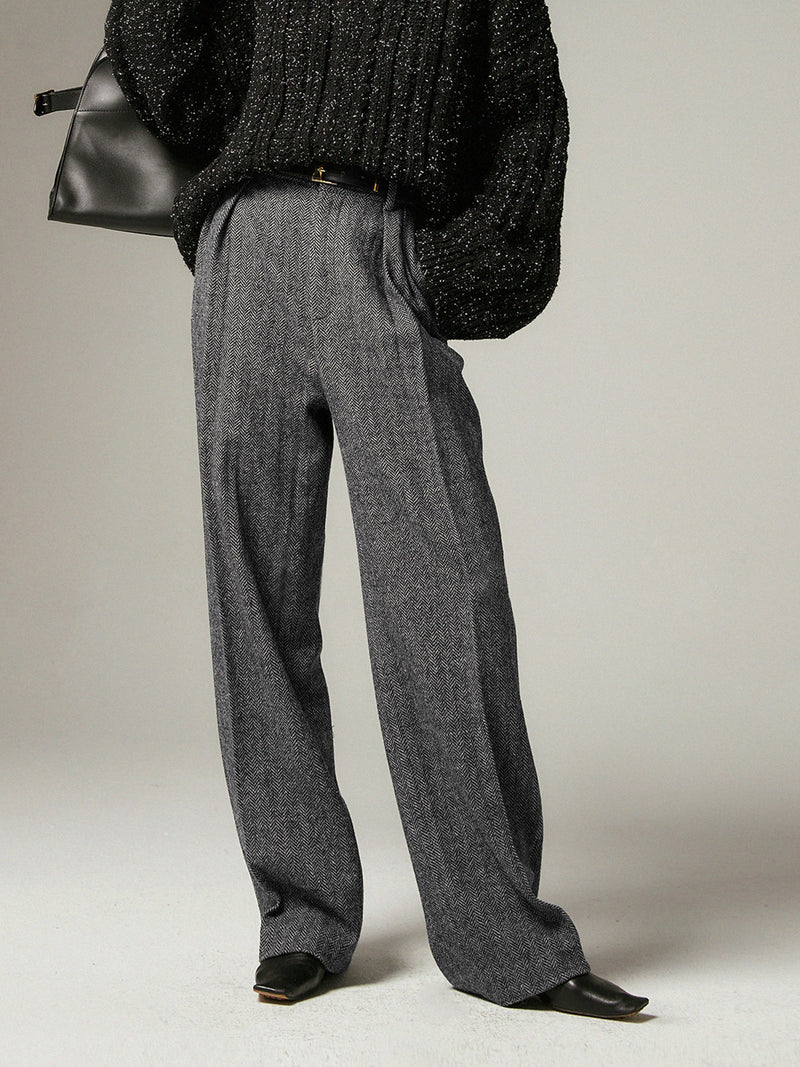 Grey Wide-Leg Pants for Women - Alessia-XS-State of Style
