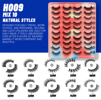 GROINNEYA 20 Pairs 3D Mink Eyelashes-H007 MIX 4 dramatic styles (20 pairs)-State of Style