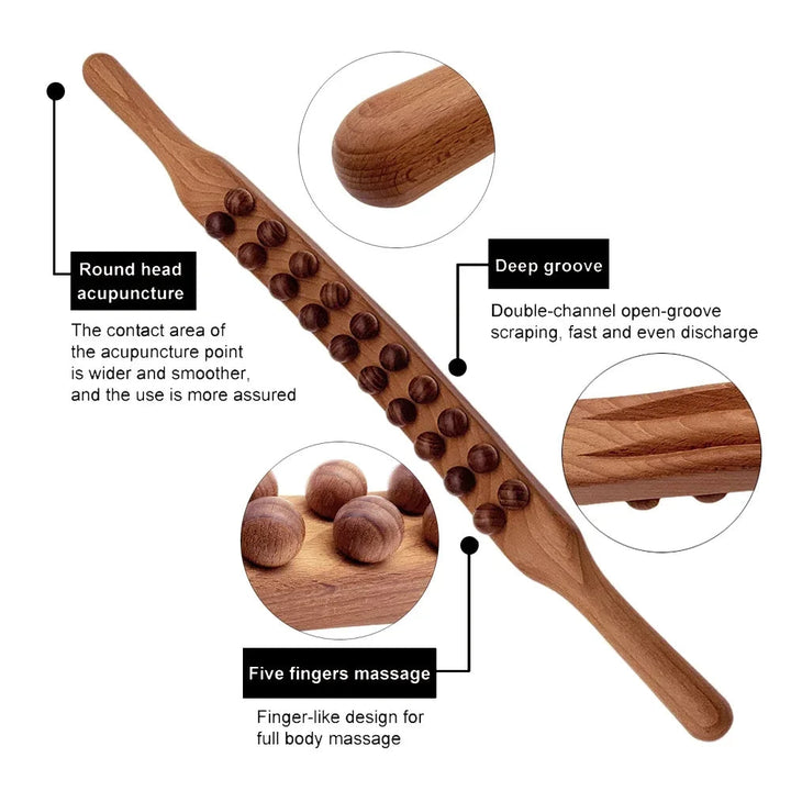 Gua Sha Therapy Stick – TheraWood-Light Wood-State of Style