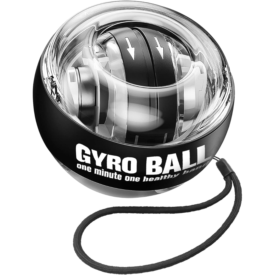Gyroscopic Wrist Strengthener Ball - Auto Start Forearm Trainer-Black-State of Style