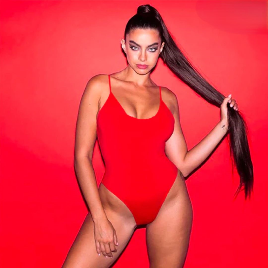Hailey Halter Neck Bikini Corset with Open Back-Red-XS-State of Style