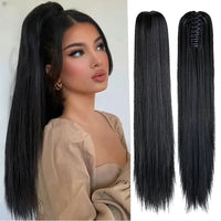 Hair extension Ponytail 55 cm – Veloura-Style-Dark brown-State of Style