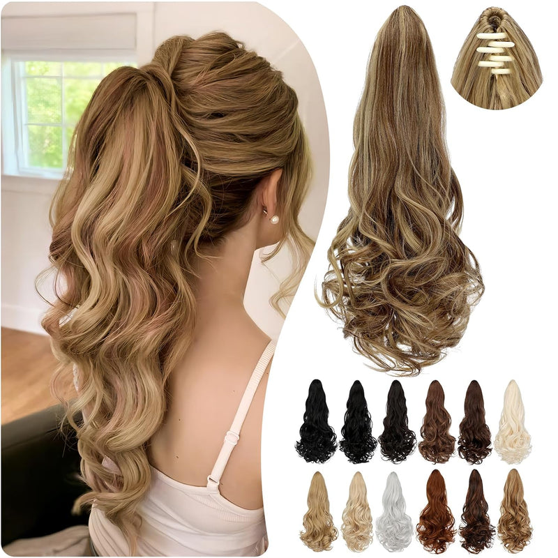 Hair extension Ponytail 55 cm – Veloura-Wavy-Blond-State of Style