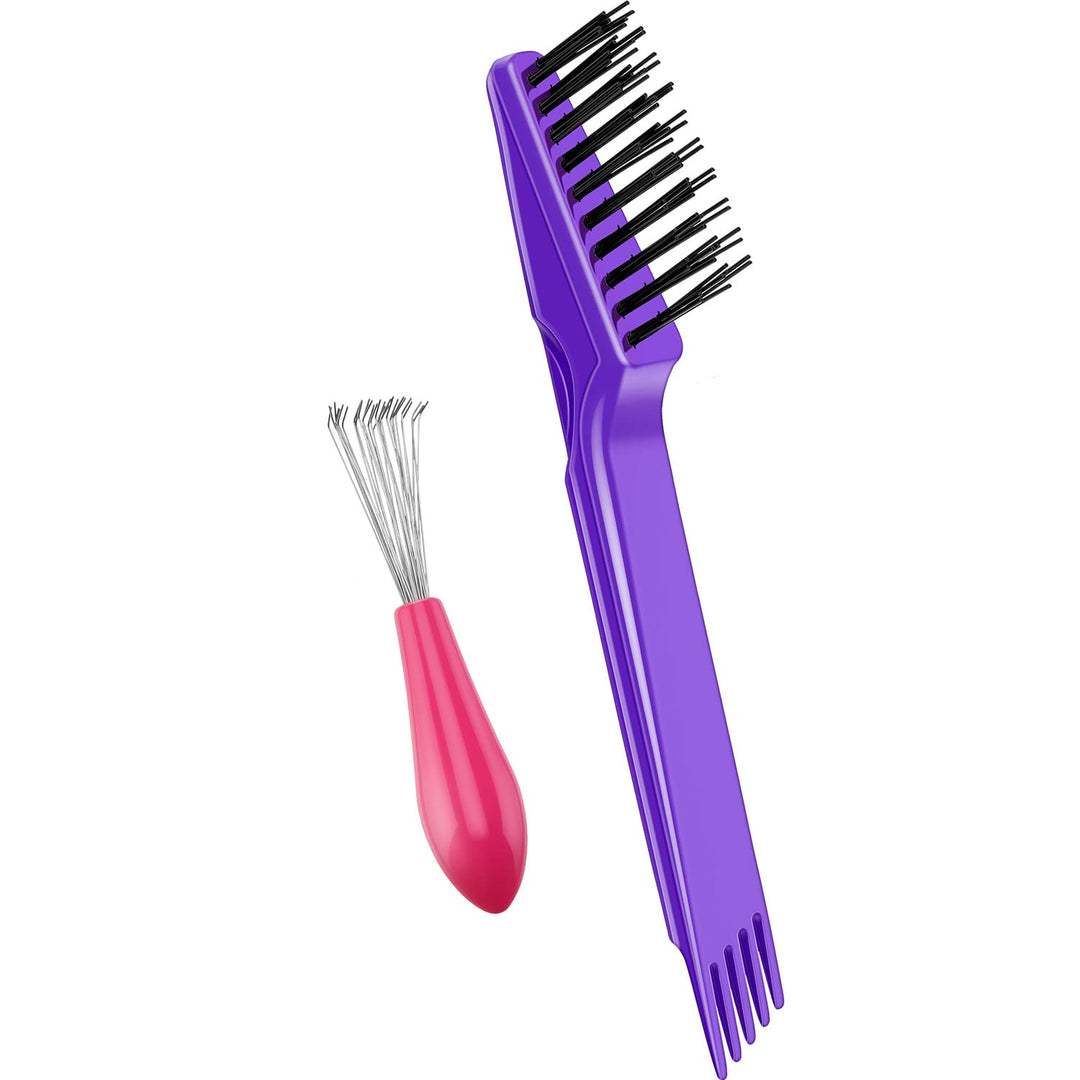 Hairbrush Cleaning Set – 2 Pieces-Purple-State of Style