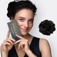 Hairextension Scrunchie – BunPop-Black-State of Style