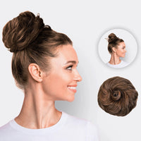 Hairextension Scrunchie – BunPop-Brown-State of Style