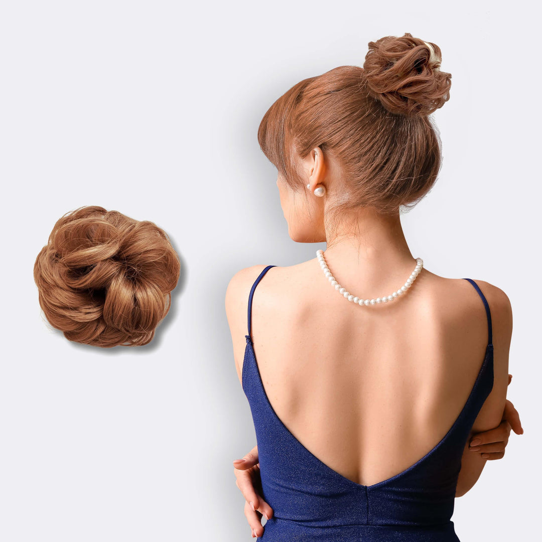 Hairextension Scrunchie – BunPop-Copper-State of Style