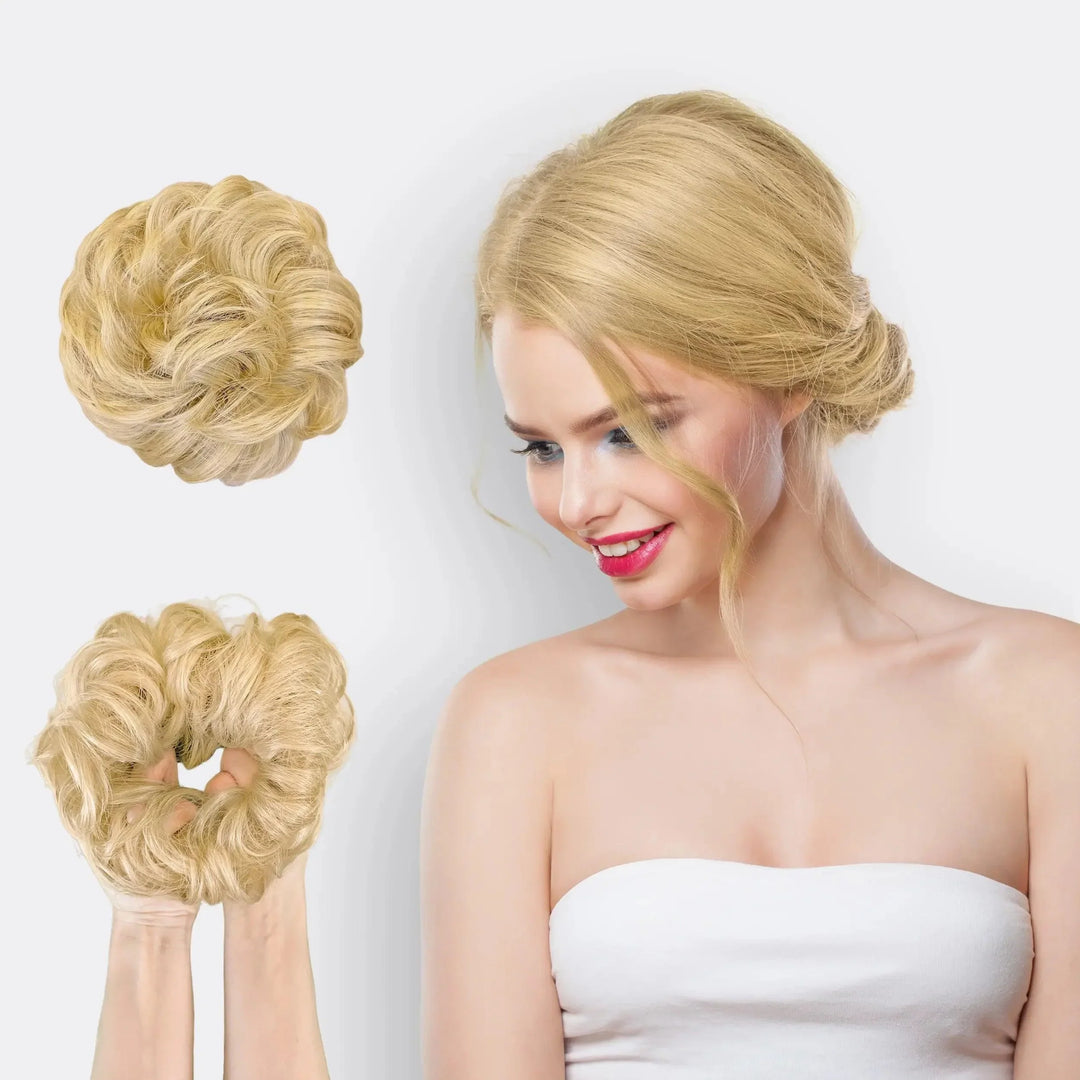Hairextension Scrunchie – BunPop-Warm Blond-State of Style