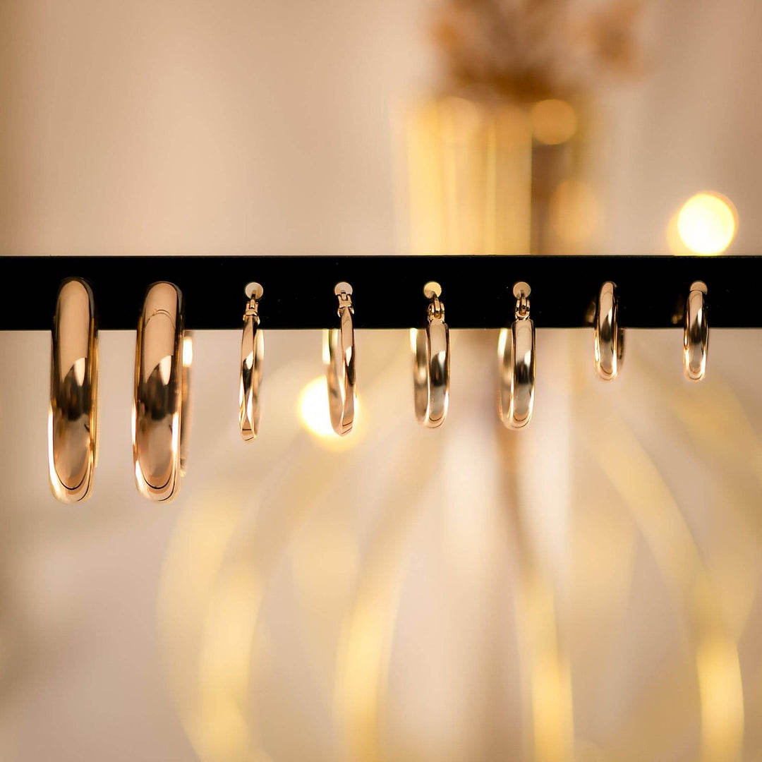 Half-Round Earrings - Elodie-Gold-State of Style