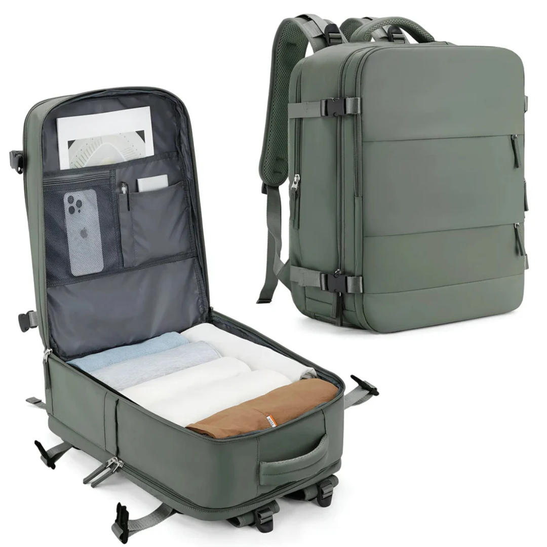 Hand luggage suitcase with Spacious Capacity - TravelMate-Green-State of Style