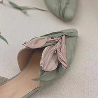 Handcrafted lace ballerinas with rose blossoms – Odette-Pink-3-State of Style