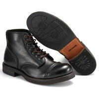Handcrafted Leather Boots Ivan – Classic & Durable Design-Black-6.0-State of Style