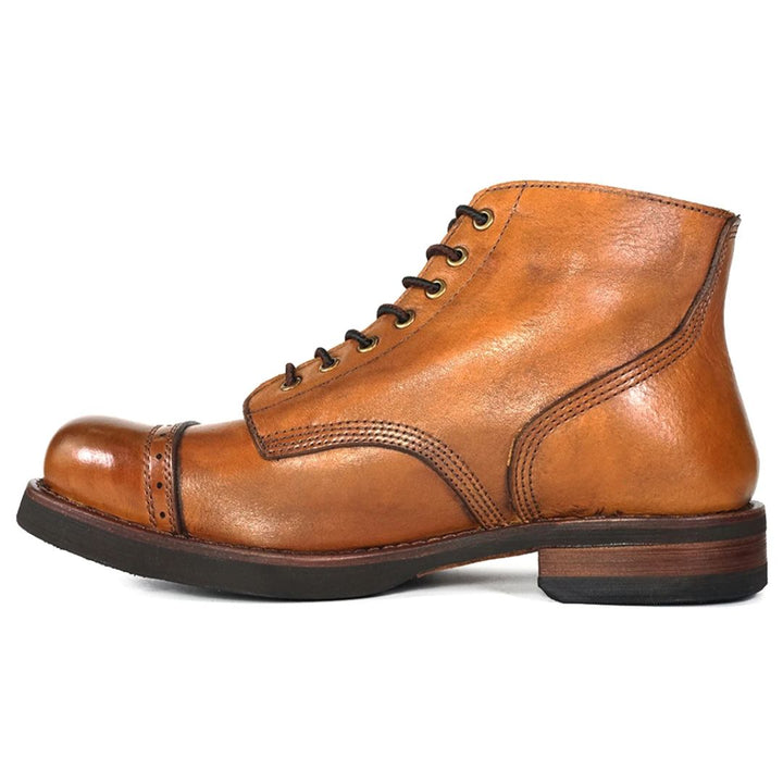 Handcrafted Leather Boots Ivan – Classic & Durable Design-Brown-6.0-State of Style