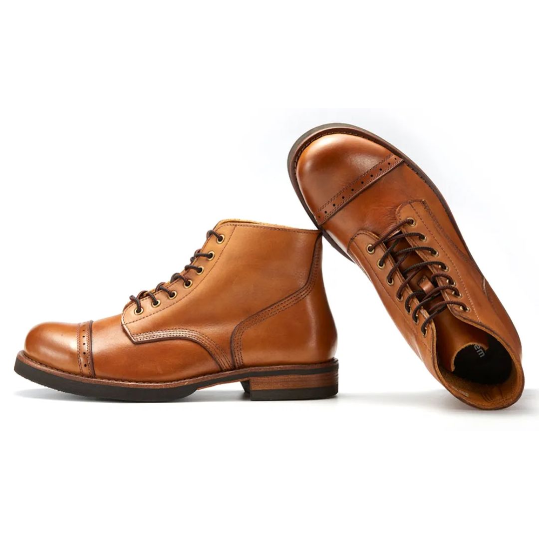 Handcrafted Leather Boots Ivan – Classic & Durable Design-Brown-6.0-State of Style