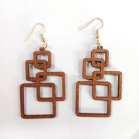 Handcrafted Wooden Drop Earrings | Eco-Friendly Fashion-State of Style