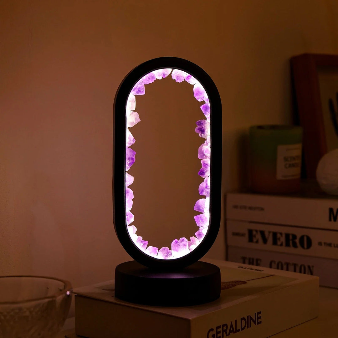 Handmade Amethyst Lamp - Serenith-Amethyst Black-State of Style