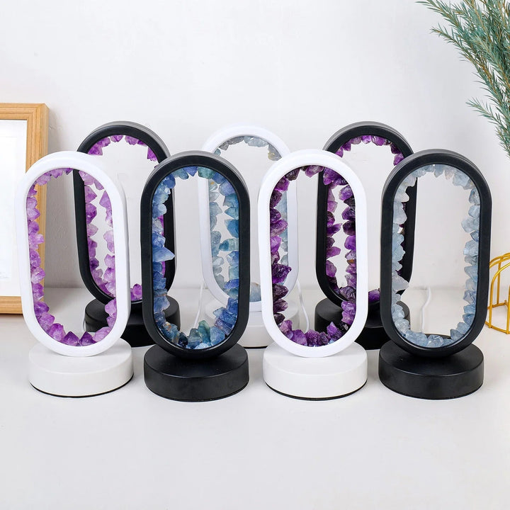 Handmade Amethyst Lamp - Serenith-Amethyst Raw Black-State of Style