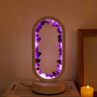 Handmade Amethyst Lamp - Serenith-Amethyst Raw White-State of Style