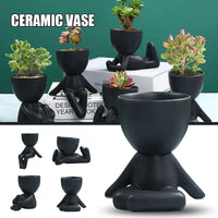 Handmade Ceramic Succulent Planter with Drainage Hole - TerraCotta-01-State of Style