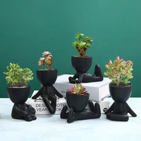 Handmade Ceramic Succulent Planter with Drainage Hole - TerraCotta-01-State of Style