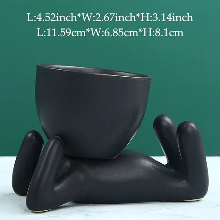 Handmade Ceramic Succulent Planter with Drainage Hole - TerraCotta-01-State of Style