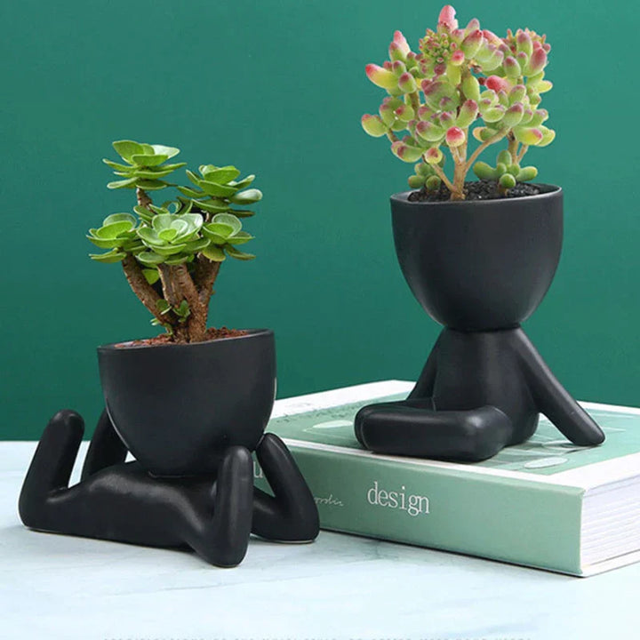 Handmade Ceramic Succulent Planter with Drainage Hole - TerraCotta-01-State of Style