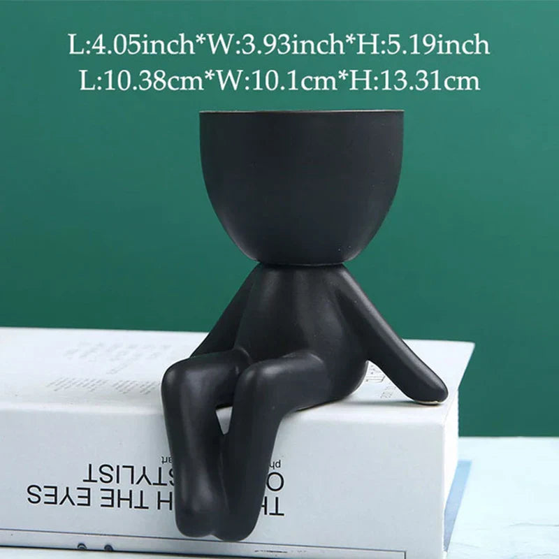 Handmade Ceramic Succulent Planter with Drainage Hole - TerraCotta-02-State of Style