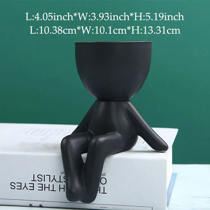 Handmade Ceramic Succulent Planter with Drainage Hole - TerraCotta-02-State of Style