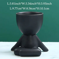 Handmade Ceramic Succulent Planter with Drainage Hole - TerraCotta-03-State of Style