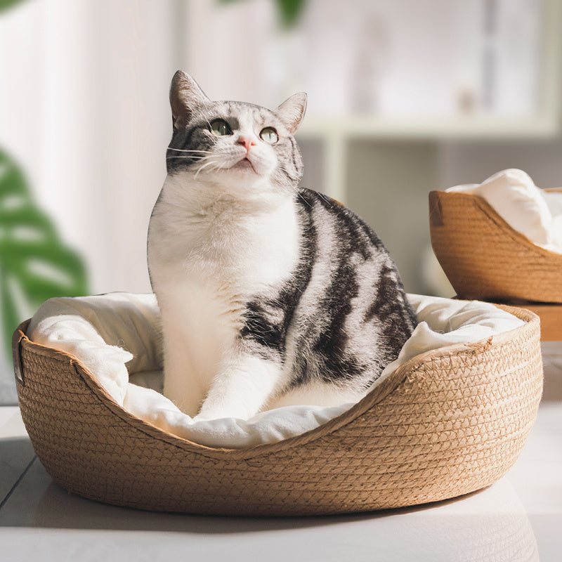 Handmade Comfortable Bed for Cats - LuxeSnooze-Man-S-State of Style